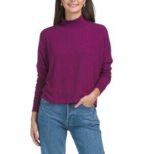 MICHAEL STARS Berry Made In Usa Frida Mock Neck Top